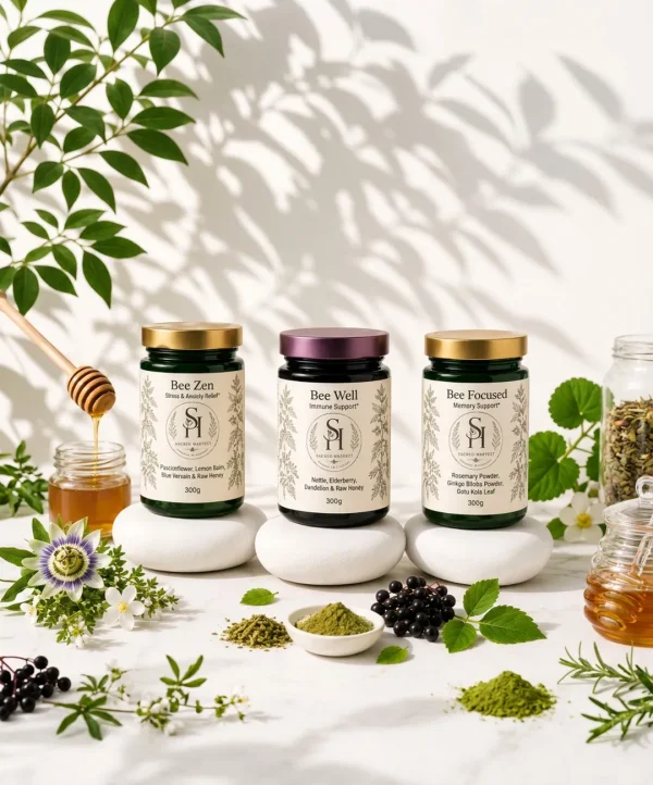 bee_hive_wellness_trio Wellness Trio Electuaries